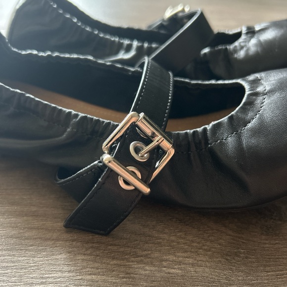 SHUTZ Black buckle ballet flats - Picture 2 of 2
